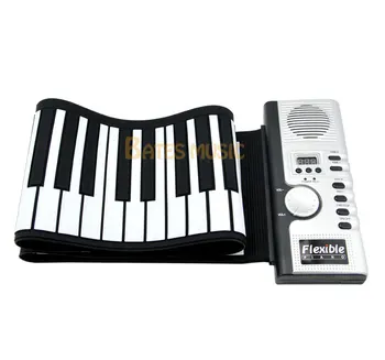Flexible 61 Keys MIDI Digital Roll-Up Soft keyboard piano Flexible Electronic Organ For Kid's Gift