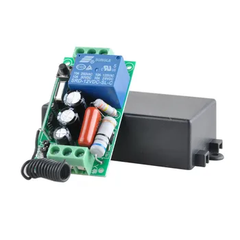 AC 220 V 1CH 10A Relay RF Wireless Remote Control Switch Wireless Light Switch Receiver + 200M-3000M Transmitter