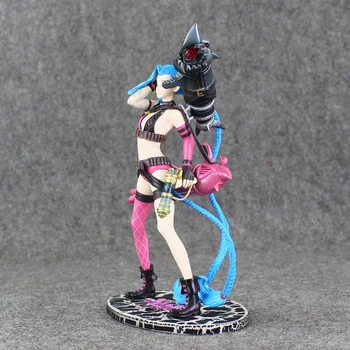 Jinx The Loose Cannon Standing Ver. Action Figure 1/6 Scale Painted Model Jinx Doll PVC Game Hero Figure Toy Brinquedos Anime