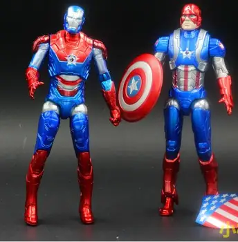 Captain America Civil War Avengers Iron Man Ant-Man Hawkeye Falcon Bucky Vision Spiderman War Machine PVC Action Figure KT2640