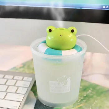 Cute Cartoon Animal Mini USB Ultrasonic Air Humidifier Portable Essential Oil Aroma Diffuser Home Office Mist Maker Fogger