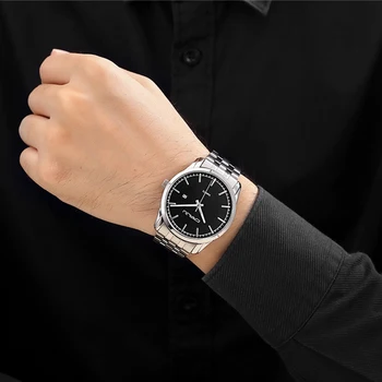 CRRJU Brand Fashion Men Watch Luxury Stainless Steel Band Complete Calendar Business Casual Wristwatch Relogio Masculino Clock