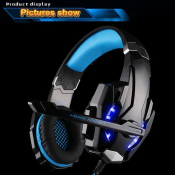 New G9000 3.5mm LED Gaming Headset Game Headphone With Microphone for Xbox One Sony Playstation 4 PS4 Computer Laptop PC