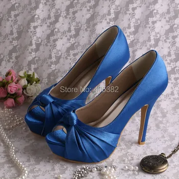 20 Colors)Custom Handmade Purple Platform Shoes High Heel Bridesmaid Pumps Open Toe