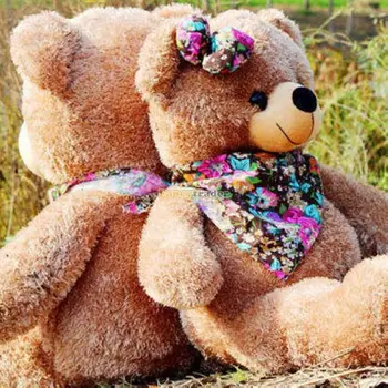Lovely 120cm big giant teddy bear plush stuffed animals kid baby dolls life size teddy bear Christmas birthday gift