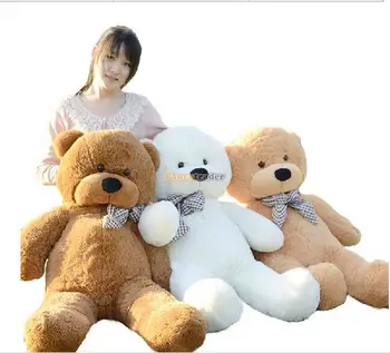 Fancytrader Giant Plush Big Teddy Bear Toy 63inch 160cm Valentine Birthday Christmas Gift Black Brwon