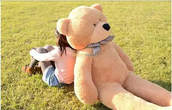 Fancytrader Giant Plush Big Teddy Bear Toy 63inch 160cm Valentine Birthday Christmas Gift Black Brwon