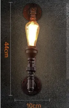 Loft Style Industrial Vintage Wall Light For Home Antique Metal Water Pipe Lamp Bedside Edison Wall Sconce Lampara Pared