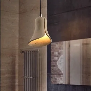 Creative Cement Horn Droplight Vintage Pendant Light Fixtures LED Hanging Lamp For Dining Room Indoor Lighting Lustres De Sala