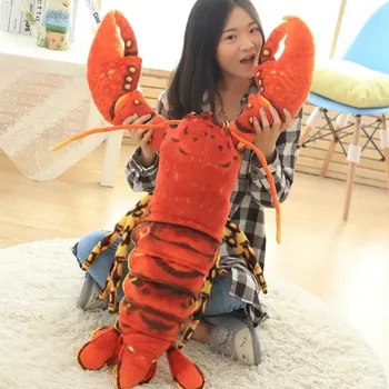 Big new plush lobster toy simulation lobster doll gift about 110cm