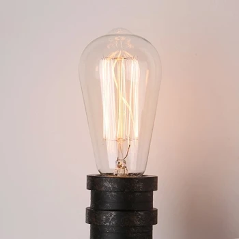 Loft Style Water Pipe Lamp Edison Wall Sconce Antique Vintage Wall Light Fixtures For Home Bar Industrial Lighting Lamparas