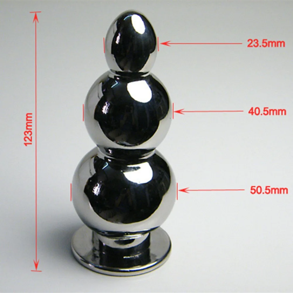 955g Heavy Large Stainless Steel Anal Beads Butt Plug , Fetish Erotic Sex Products Adult Games Toys For Women And Men Gay
