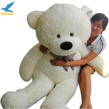 Fancytrader White JUMBO Plush Bear Toy Stuffed with PP Cotton 4 Colors 63'' Good Gift FT90059