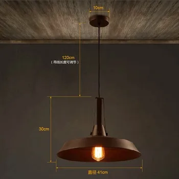 Nordic Edison Loft Style Industrial Wind Vintage Pendant Light Fixtures For Dining Room Iron Hanging Lamp Lamparas Colgantes