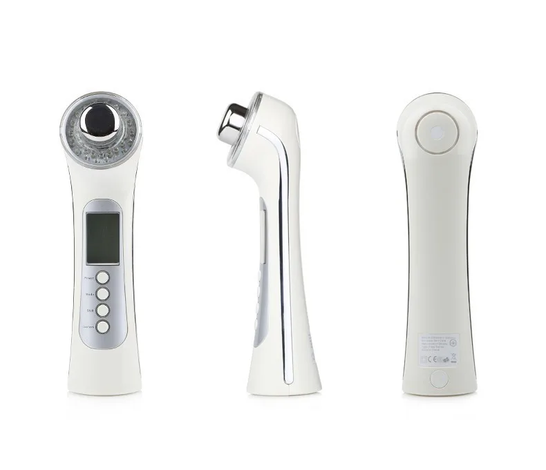 5 IN 1 Ultrasonic Skin Renewal System Ultrasound Phototherapy High Frequency 3MHZ Microcurrent Facial Massager