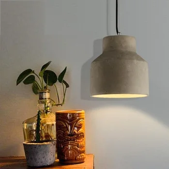Nordic Loft Style Creative Cement Droplight LED Industrial Vintage Pendant Light Fixtures For Dining Room Hanging Lamp Lampara