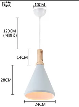 Nordic Simple Aluminum Wood Art Droplight Modern LED Pendant Light Fixtures For Living Dining Room Hanging Lamp Indoor Lighting