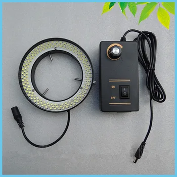 156 PCS UV Microscope LED Ring Light 81mm Large Inner Diameter LED Ring Lamp with Adapter for Camera Illumination