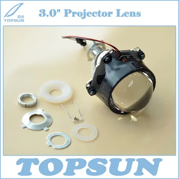 3 Inch WST Bixenon Projector Lens with TC H1 35W HID lamp, Ballast and Shroud for Car Headlight Retrofit