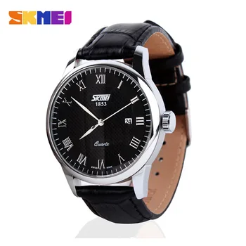 SKMEI Fashion Men 30M Waterproof Dress Watch British Style Business Casual Watches Quartz Date Display Sports Wristwatches New