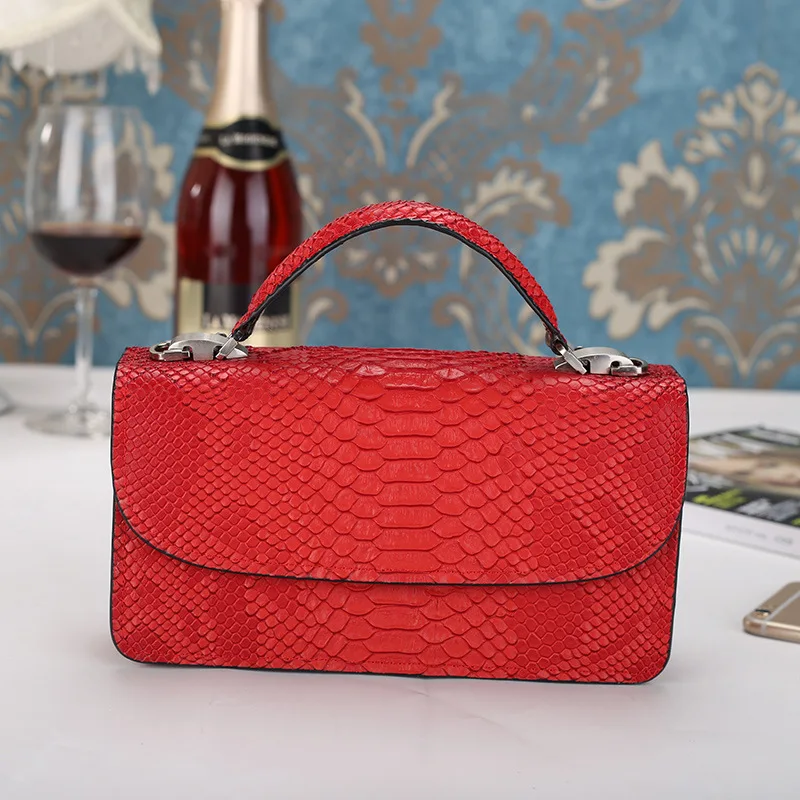 2016 Women Handbags Red Serpentine Chains Cover Shoulder Bags Messenger Bag Lady Crossbody Flap Totes Handbag Cell Phone Pocket