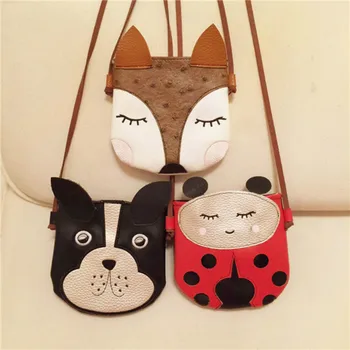 Cartoon Cute Fox Puppy Baby Small Bag Children Messenger Bag Fashion Kids Wallet Crossbody Shoulder Bag Girls Mochila Bags