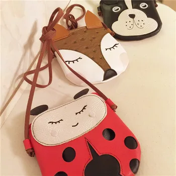 Cartoon Cute Fox Puppy Baby Small Bag Children Messenger Bag Fashion Kids Wallet Crossbody Shoulder Bag Girls Mochila Bags