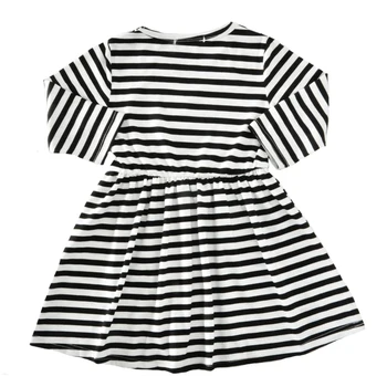 SOSOCOER Girls Summer Dress 2017 New Fashion Stripe Princess Dress Girl Party Cute Red Heart Kids Dresses For Girls Baby Clothes
