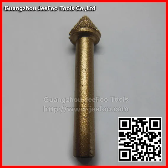 A10-Angle 20 6*10*7mm Precision Granite Tapered Engraving Bits/ CNC stone brazing carving tool router bits for marble sandstone