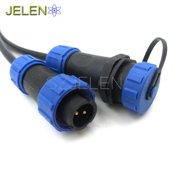 SP1310, waterproof Aviation Connector 2 pins, Power cord connector plug socket 2 pin,IP68, Male+Female 2 pin connectors