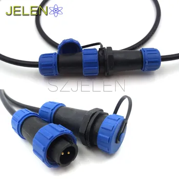 SP1310, waterproof Aviation Connector 2 pins, Power cord connector plug socket 2 pin,IP68, Male+Female 2 pin connectors