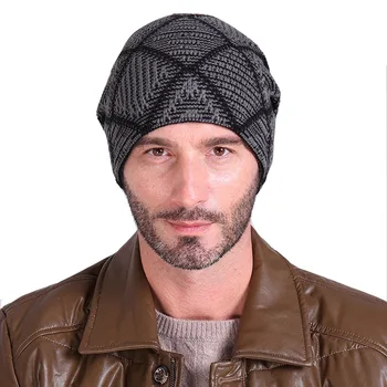 Unisex Turban Bonnet Femme Homme Autumn Winter Warm Beanies Hats for Men Women Wool Knitted Caps New