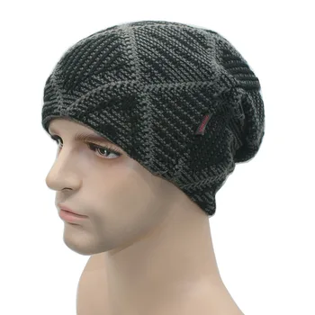 Unisex Turban Bonnet Femme Homme Autumn Winter Warm Beanies Hats for Men Women Wool Knitted Caps New