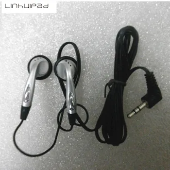 Linhuipad 3.5mm Siliver stereo earbud earphone for school library ,hospital 50pcs/lot