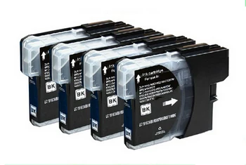4 PK Black Ink Cartridge For Brother LC980 LC1100 LC38 LC67 LC61 for Brother DCP-145C 165C 185C 385C 535CN Printer