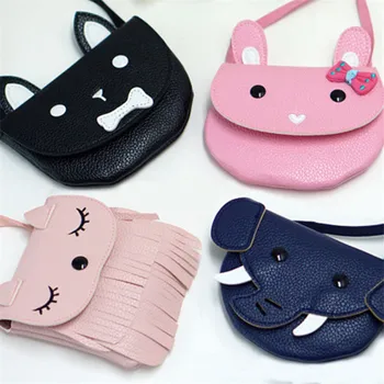 Korean Style Baby Messenger Bag Female Tassel Mini Pu Leather Children Bag Girls Shoulder Bag Kids Wallet bolsa feminina
