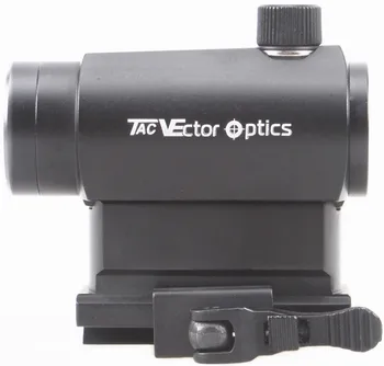 Vector Optics Maverick AR15 M4 1x22 Tactical Red Dot Scope Sight with 20mm Quick Release High Riser Picatinny Mount Base