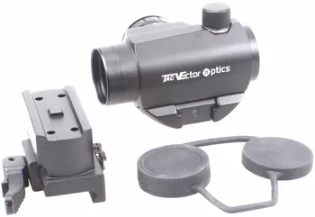 Vector Optics Maverick AR15 M4 1x22 Tactical Red Dot Scope Sight with 20mm Quick Release High Riser Picatinny Mount Base