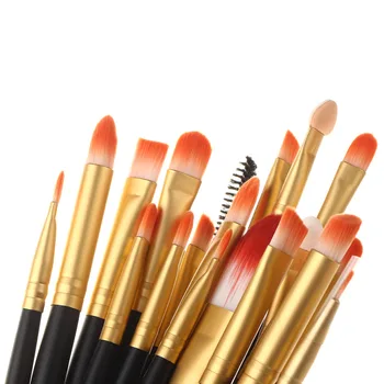 Pro 20Pcs Makeup Brushes White Golden Colors Set Powder Foundation Eyeshadow Eyeliner Lip Brush Tool