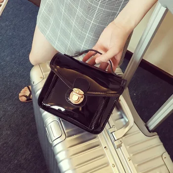Patent Leather Handbag Chain Small Bag Mini bolsa feminina Woman Bag Shoulder Messenger Bag luxury handbags women bags designer