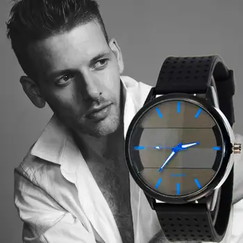 Fashion Mens Watch 2017 Luxury Brand Watches Men's Casual Watch Stereo Surface Silicone Watch