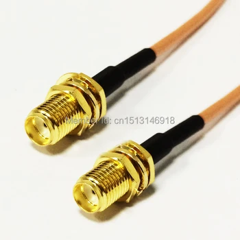New SMA Female To SMA Female Jack Connector RG316 Coaxial Cable 15CM 6inch SMA Pigtail Wire Connector