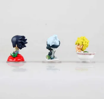 Anime Naruto Shippuden Uchiha Sasuke Hatake Kakashi Namikaze Minato PVC Action Figure Toys Dolls 3pcs/lot Kunai