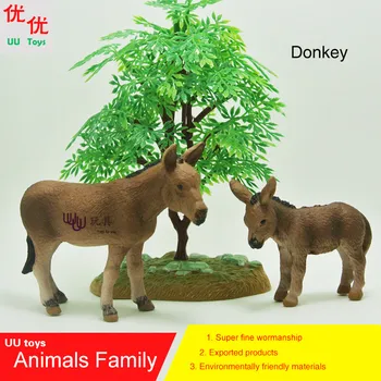 Hot toys: Donkey (Moke, Neddy) family pack Simulation model Animals  kids toys children Action Figures Action Figures