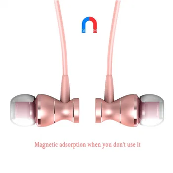 FREZEN T08 In-Ear Earphone Metal Magnetic Adsorption Super Bass Stereo Headset With Microphone For Xiaomi Iphone MP3 MP4 PC Ipad