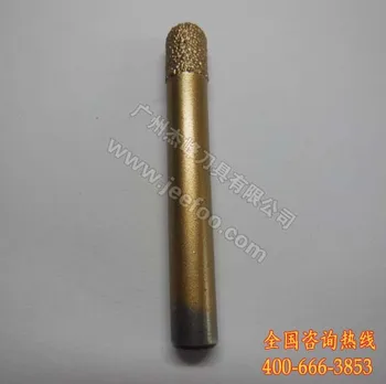 A7-8*12 Sintered Diamond Ball Nose End Mill Cutters, Stone Engraving Tools, 3d/End Milling Granite Router Bit