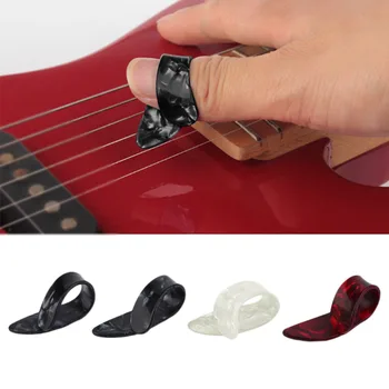 4Pcs/Set Practical Plastic Guitar Picks Thumb Finger Nail String Guitar Picks Plectrums Musical Instrument Accessories New
