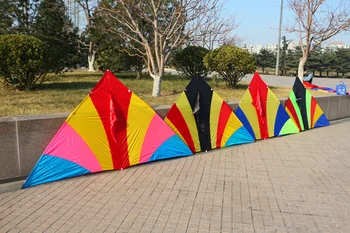 2sq.m delta kite gently wind fly with handle sky dragon cometa pipa wangkuazi wei kite factory linha