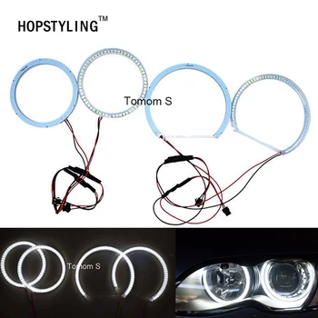 HOPSTYLING SMD LED REMOTE FADE ON OFF ANGEL EYES Halo Ring Light For BMW E90 06-11 SUPER BRIGHT Automotive LED Headlights