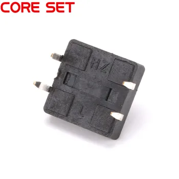 20Pcs/Lot 12x12x7.3MM Black rectangle Micro SwitchTouch Button Self-reset Button 12*12*7.3mm keys button DIP 4PIN